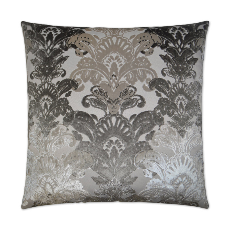 Schubert Pillow Cover & Insert, Platinum, Square 24"
