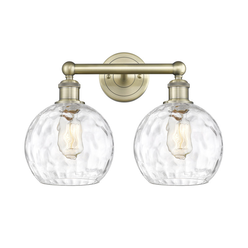 Ambrosane 2 - Light Dimmable Vanity Light, Antique Brass