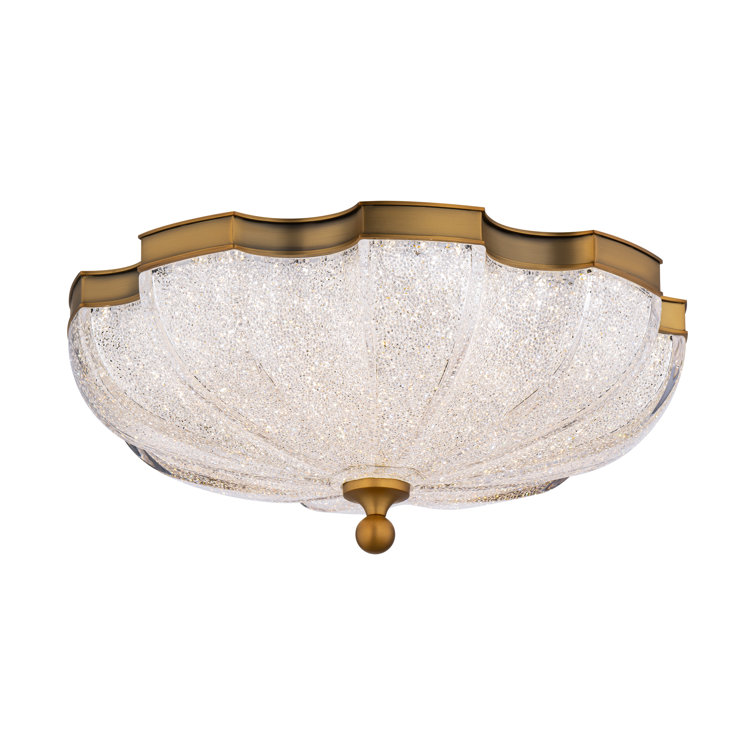 Cupola 1 Light Crystal LED Flush Mount