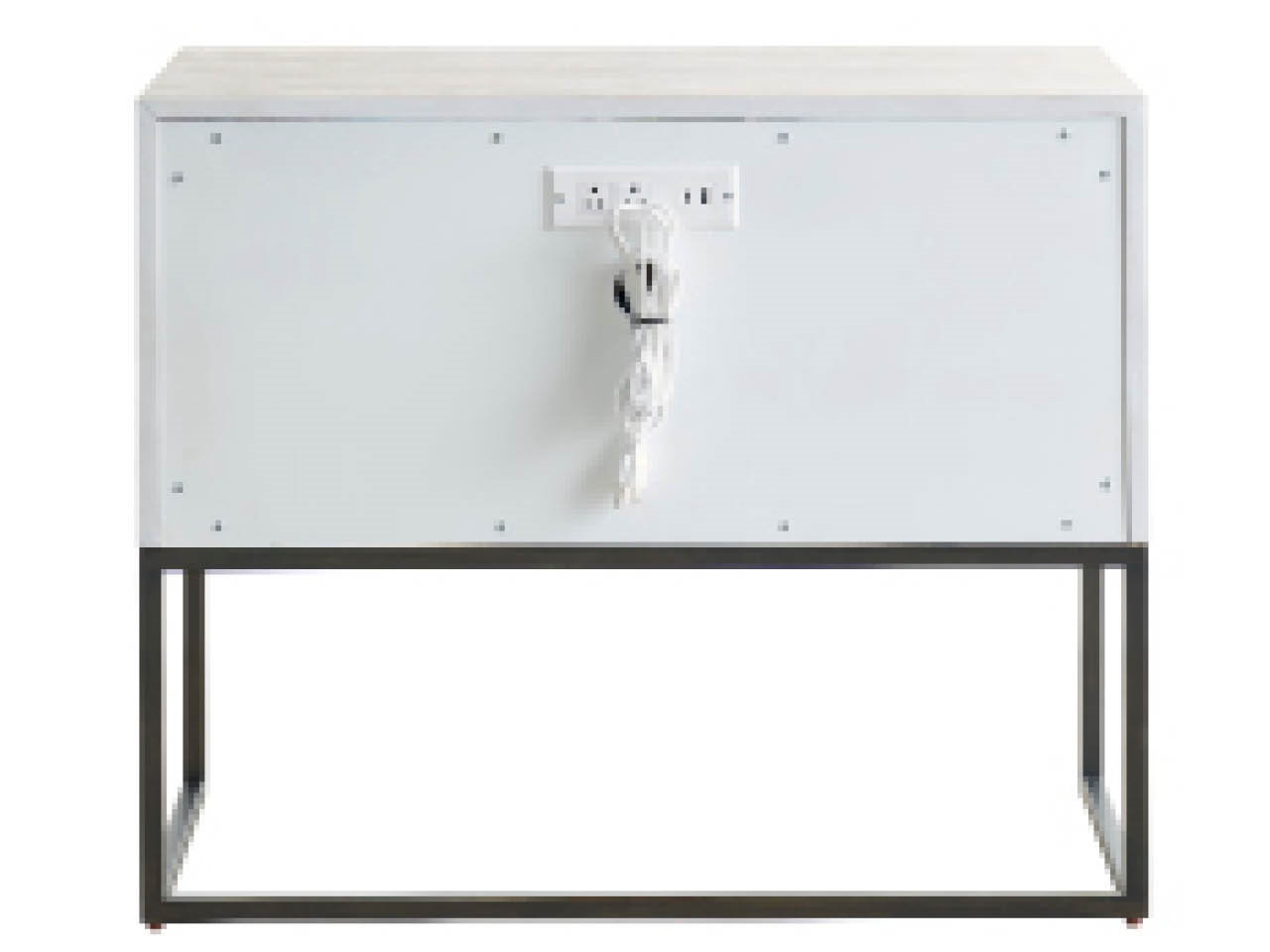Baxley 34" Oak Nightstand, Ivory