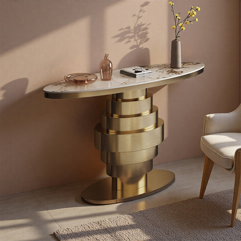 Orren Ellis Modern Luxury Sintered Stone Console - Wayfair Canada