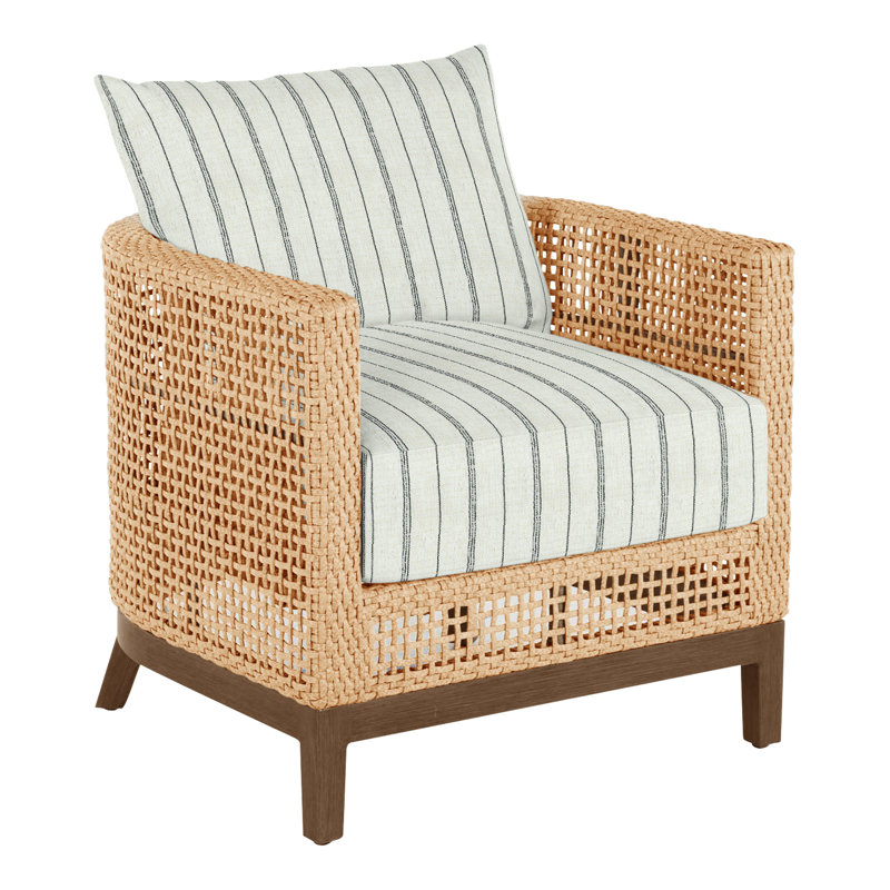 Peninsula Barrel Chair - Light Raffia/Sandalwood, Light Raffia/Natural Sandalwood, Rollo Silver InsideOut® Linen