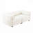 Stylish White Chenille 2-Seater Sofa with Storage, Cylindrical Backrest and Armrests, Modern Fabric Loveseat-218218413-218218406-218218410
