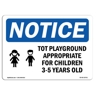 Tot Playground Appropriate for Sign