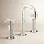 Robinet de salle de bain espacé avec ensemble de drain Purist-6916125