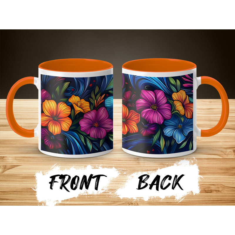 Ceramic Coffee Mug, Orange