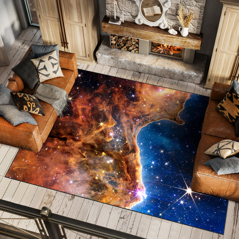 Tapis rectangulaire Divyan avec envers antidérapant, Rectangle 7 pi 6 po x 10 pi 4 po