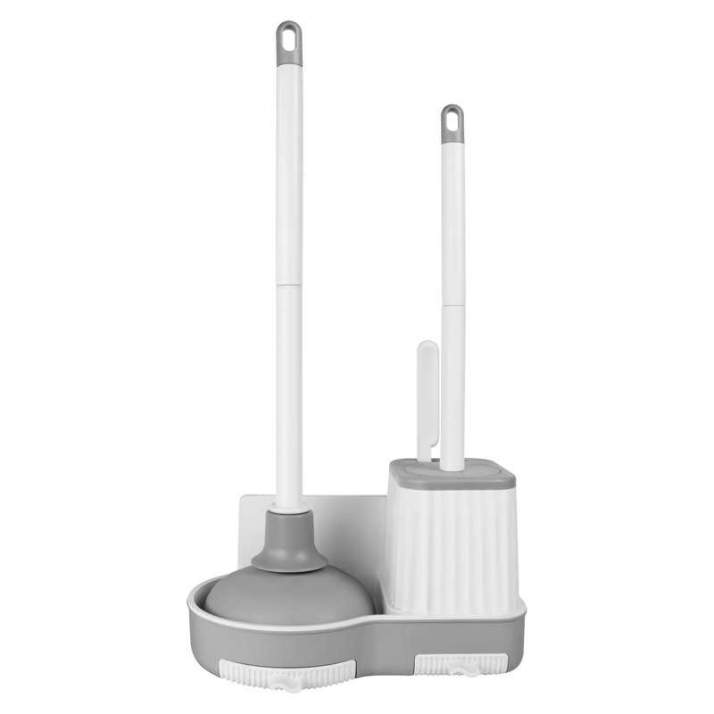 Brosse de toilette et piston