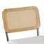 Fauteuil de bureau inclinable en rotin pivotant à 360 °-2042523102