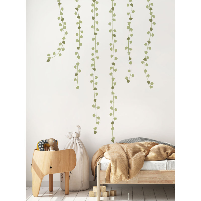 Adhésif décoratif guirlande suspendue, Vert clair/olive