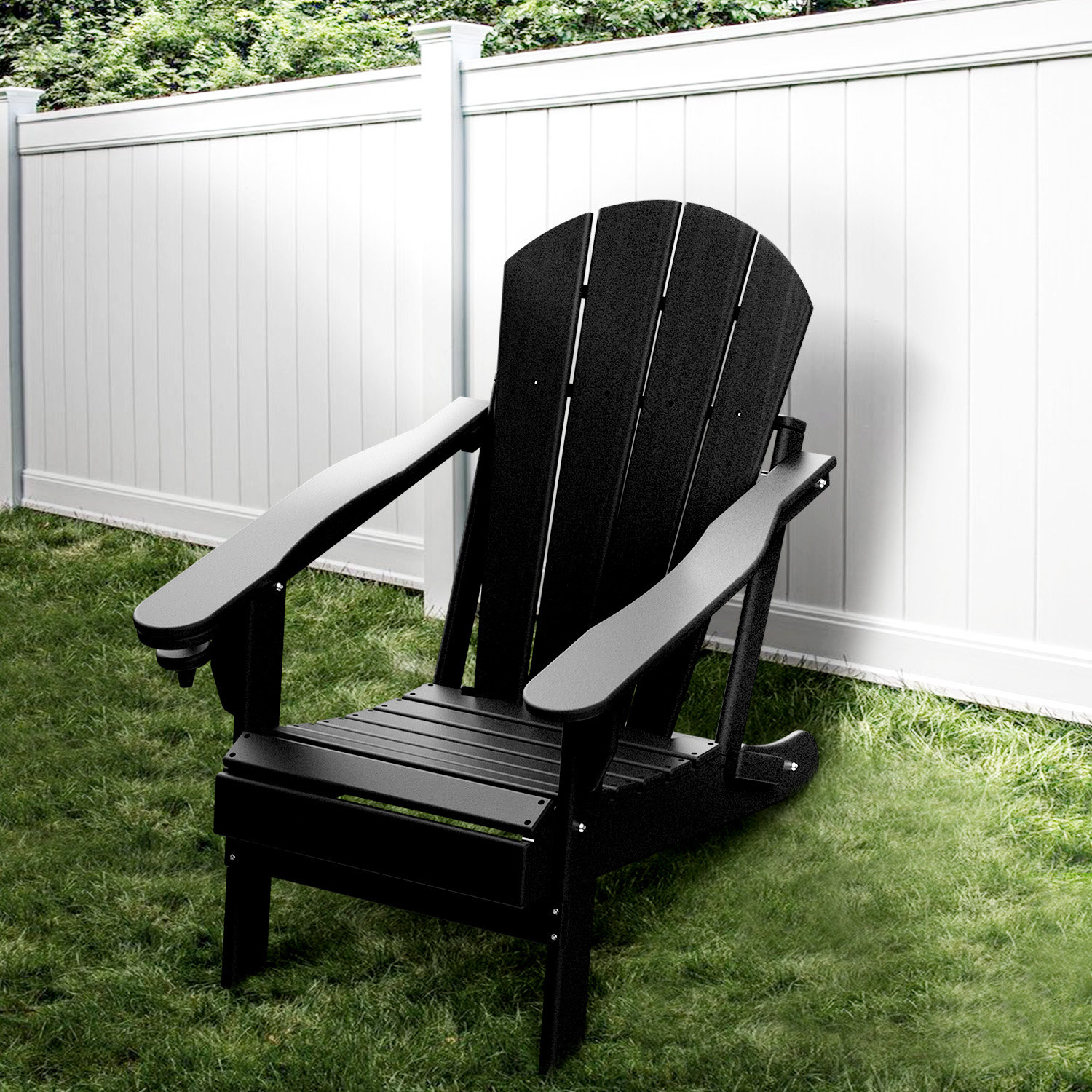 Highland Dunes Anelie High Density Polyethylene Folding Adirondack