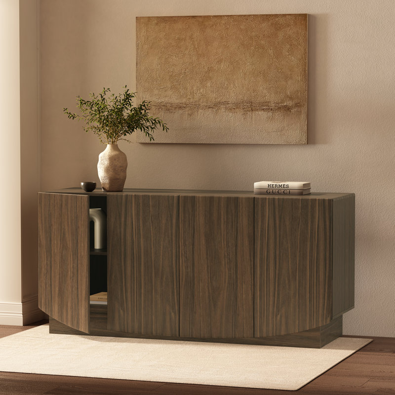 Buffet 4 portes Ardea, Noyer
