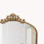 Miroir sur pied arqué orné vintage de 43 x 24 pouces, bronze antique