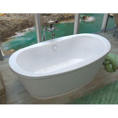 65.37'' x 35.37'' Soaking Acrylic Bathtub