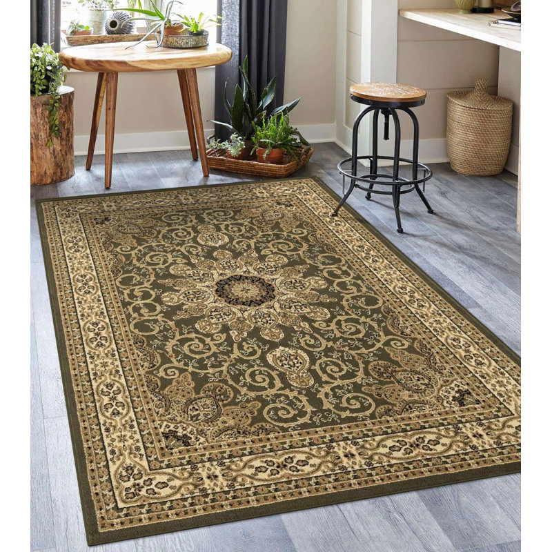 Tapis à motif floral de la collection Anoush de Luxe Weavers, Rectangle 8 pi x 10 pi