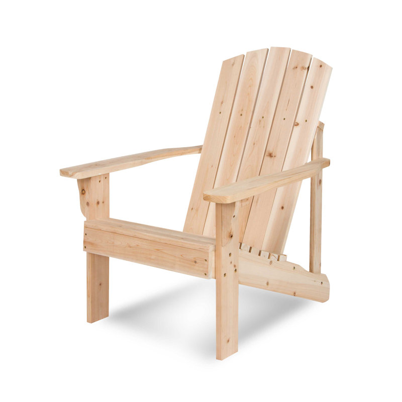 Chaise Adirondack en bois massif Grandview, Naturel