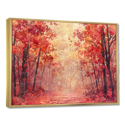 «Autumn’S Serenade Of Forest», art mural paysage d'automne