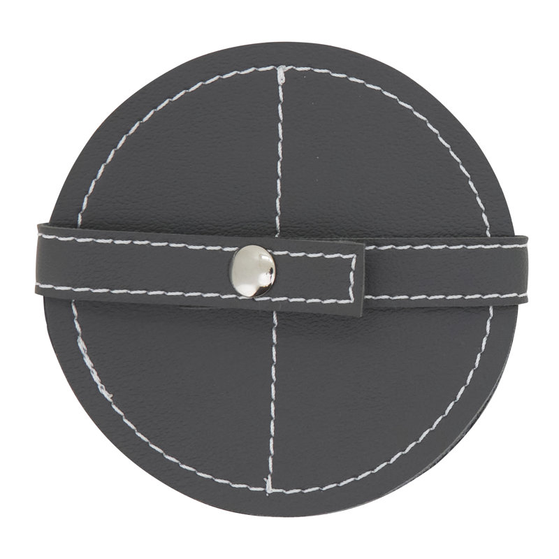 Ensemble de sous-verres à motif cousu (ensemble de 4) - Sous-verres en similicuir pour table basse, table de salle à manger et utilisation quotidienne