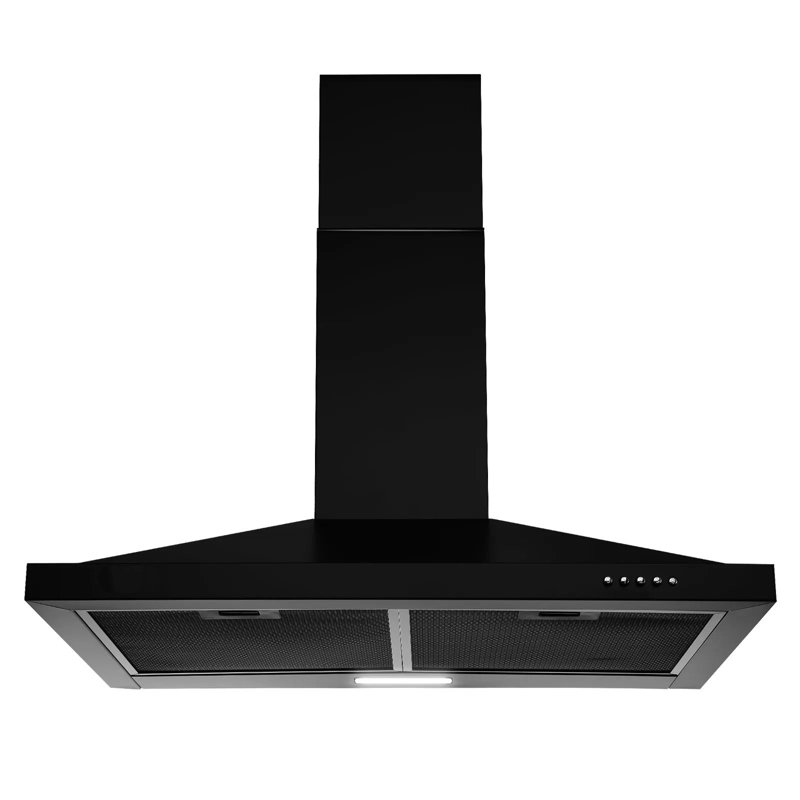 Hotte murale 30 pouces noire, Black