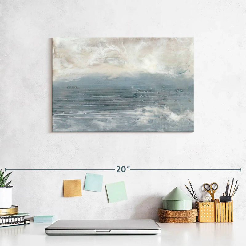 Avery Pale Blue I, 8" H x 12" W