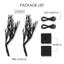 Ensemble de 2 fleurs de cerisier artificielles éclairées de 18 pouces, 48 lumières de bureau à DEL alimentées par USB avec base carrée pour la décoration de fêtes