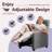 25.2" Wide Vegan Leather Push-back Massage Recliner Chair with Remote Control-1433335507