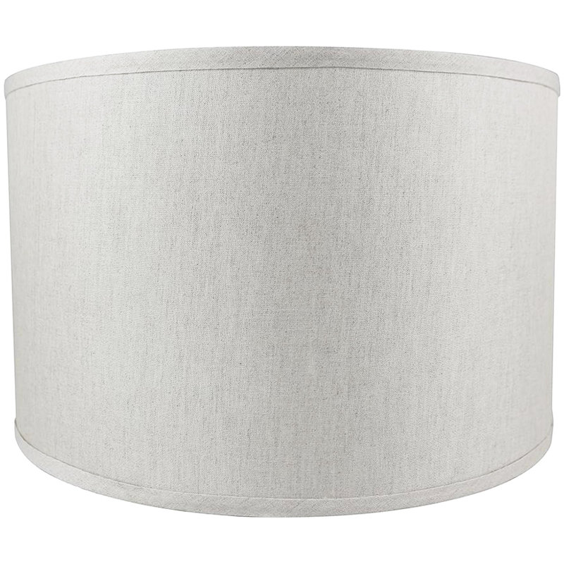 Abat-jour tambour en lin classique 16 po, Gruau