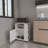 4-Shelf Microwave Cabinet With Caster White， Modern And Elegant Design
