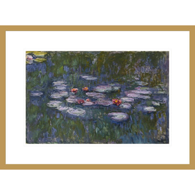 Nympheas (Water Lilies) by Claude Monet -Framed Giclee Print