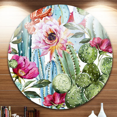 Motif de cactus - aquarelle