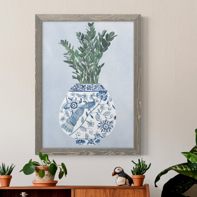 Moonlight Vase I - Peinture sur toile encadrée
