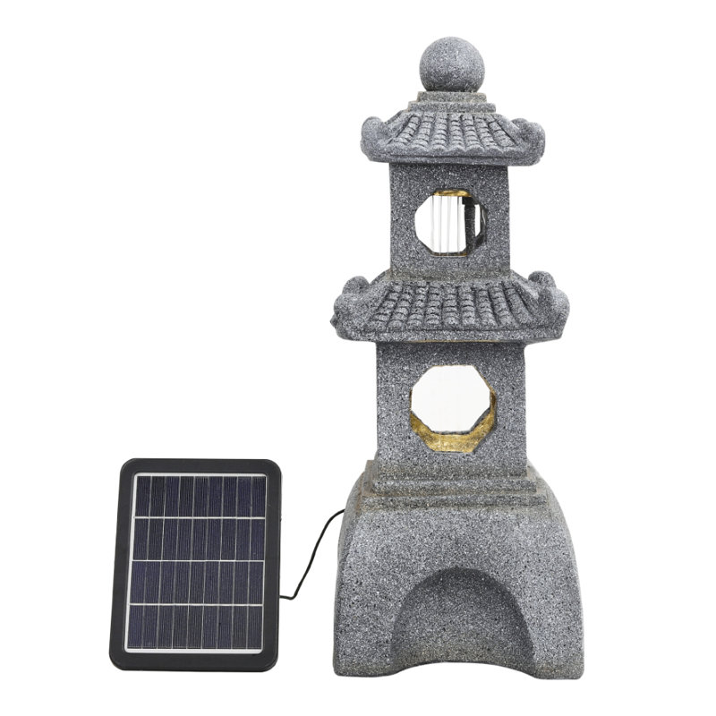 Arha Weather Resistant Floor Fountain with Light