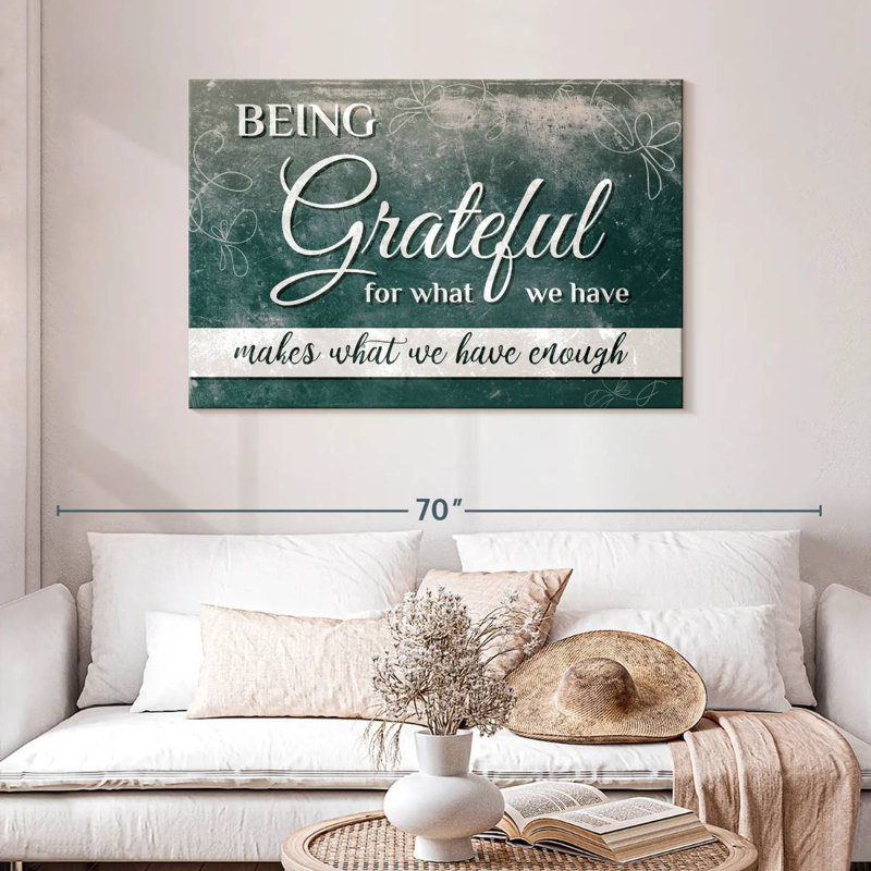 Citation Tergel Being Grateful, H 30 po x l 45 po