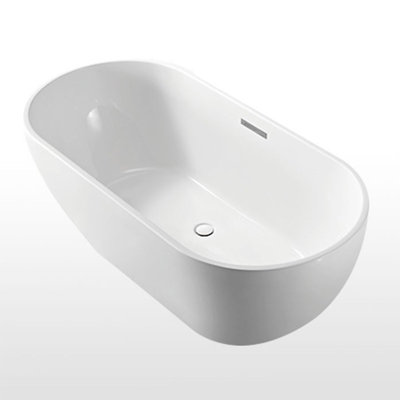 60'' x 29'' Freestanding Soaking Acrylic Bathtub
