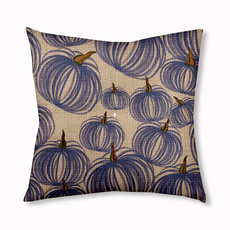 Reversible Throw Pillow, 30" x 30", Blue