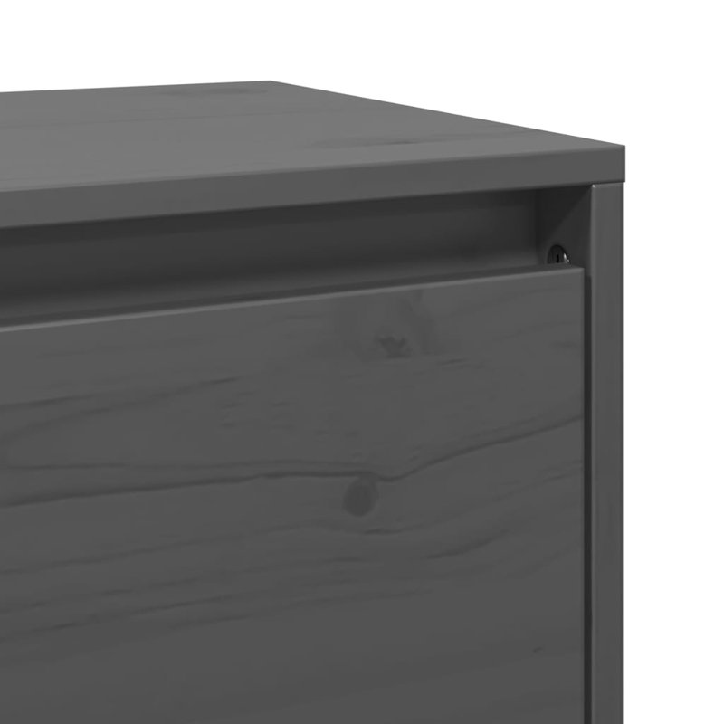 Gesell Pine Solid Wood Floating Shelf, Grey, 35cm H x 45cm W x 30cm D