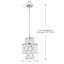 Luminaire suspendu en nickel poli naturel Capiz-132572030