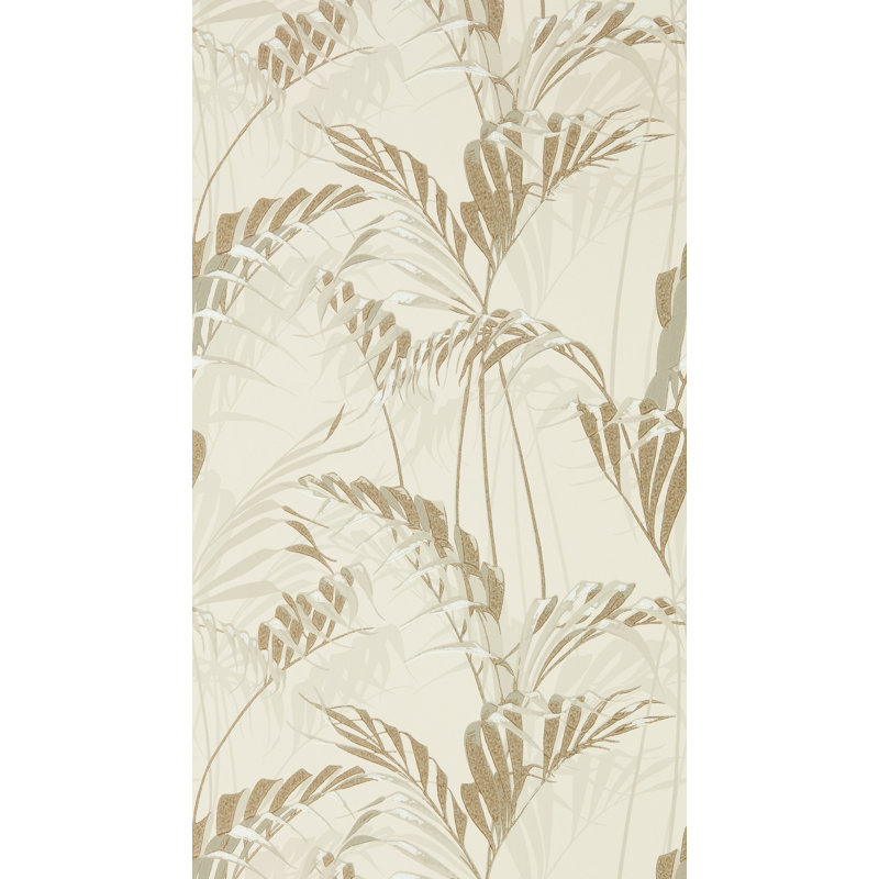 Palm House 10.05m x 52cm Matte Wallpaper Roll, Olive/Grey