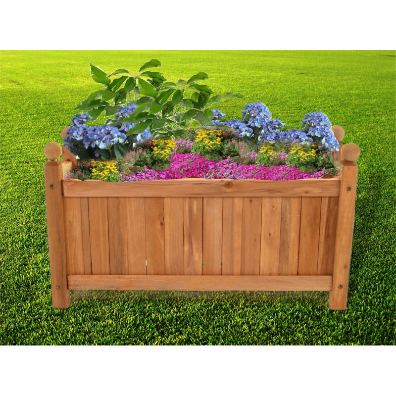 Kassidy Wood Planter Box, 34cm H x 60cm W x 30cm D