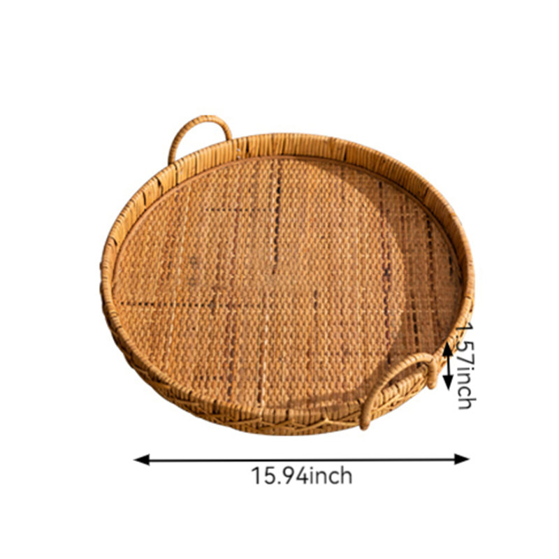 Plateau en bois Carigan, H 1,57 po x l 15,94 po x P 15,94 po