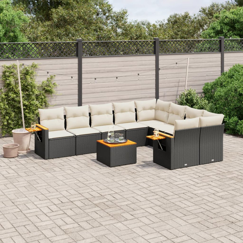 Ensemble de canapé de jardin Vidaxl PE