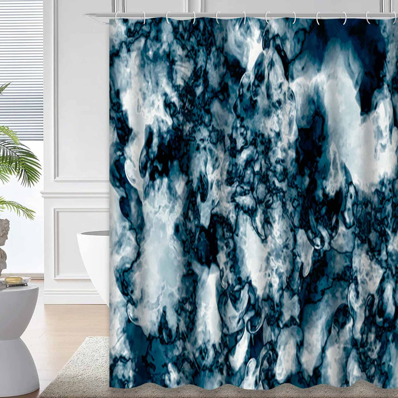 Rideau de douche Marble, L 72 po x l 78 po