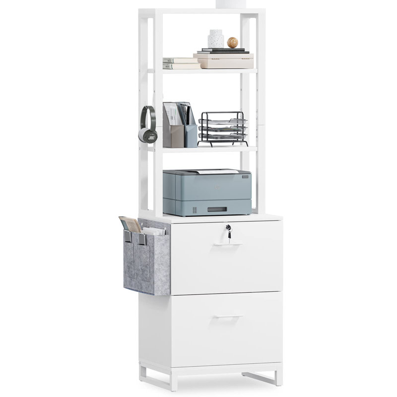 Mandip 19.7'' Wide File Cabinet, White