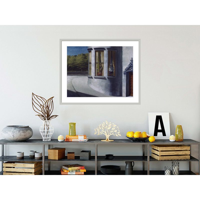 «August in the City» par Edward Hopper - impression giclée encadrée, H 33,5 po x l 41,27 po
