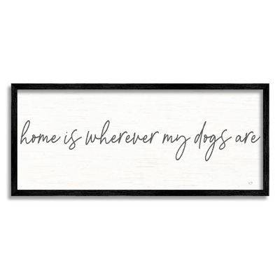 Art mural texturé texturé à la maison Home Whereever Dogs Are Pet Lover par Lux + Me Designs
