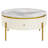 Loeta Round Coffee Table with 2 Drawers