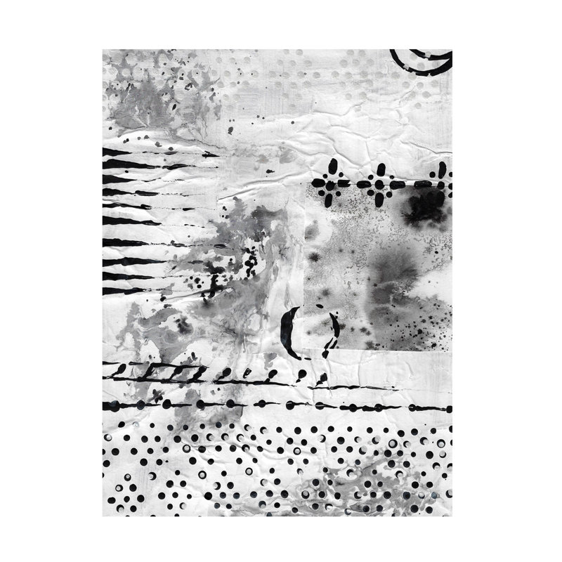 «Kweli Black and White On Canvas» par Maliq, reproduction, H 19 po x l 14 po x P 2 po