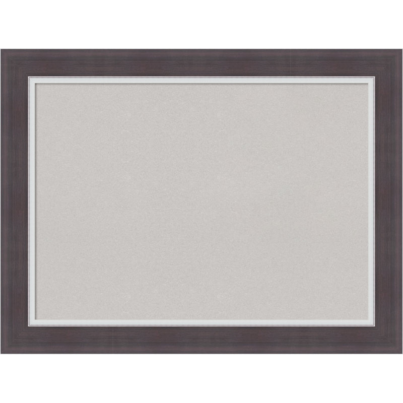 Tableau de bord Ellie Brown, cadre gris, tableau d'affichage en liège gris, tableau d'organisation, tableau d'affichage, Gris