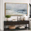 «Coastal Beach Serene Beach Watercolor Coastal Landscape», reproduction d'art sur toile-111176151-98042219