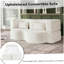 Canapé-lit 2 en 1 pliable, canapé-lit convertible pliable sans os de 75 pouces, canapé-lit en mousse à mémoire de forme avec 2 coussins pour le salon